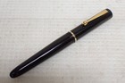 Ohashido Fountain Pen 14k Gold Nib Black Gold Trim As-is Writing Instrument