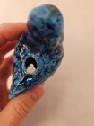 Vintage Large Speckled Bird Ceramic Macrame Bead 