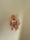 Vintage Renwal No  3 Baby Doll Jointed Hard Plastic Dollhouse Figure 2 25  G61