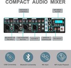 Proreck Mx10 Pa Speaker System 1600w 6-channel Powered Bluetooth Mixer Combo Set