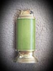 Vintage Evans Tabletop Table Lighter Green Enamel Asian Style Tree Collectors 