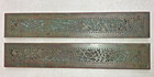 Antique Tiffany Studio New York  998 Bronze Pine Needle Blotter Ends 2 Pieces 