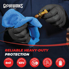 Black Nitrile Gloves 6 Mil  Disposable  Raised Diamond Texture  Latex Free  Food