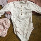 Rabbit  bear Organic   Oh Baby Bodysuits 0-3  3-6 Months   Lot Of 4 Clothing