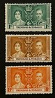 Travelstamps 1937 Trinidad   Tobago Stamps Scott  47-49 Coronation Issue