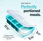 1 Cup Silicone Freezer Mold With Lid  Aqua  1-pack   100  Platinum-cured Silicon