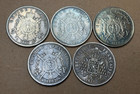 5 Francs 1861 1863 1864 1862 1874 France Napoleon Iii