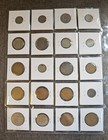 Lot Of 20 Foreign Coins  Palestine  Panama  Mexico  1916-1970  Some Silver