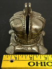 Vintage Queen Elizabeth Ii 1953 Coronation Crown Cast Iron Coin Bank Uk England