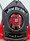Cairns 1010 Fire Helmet W  Jim Beam Leather Shield Badge     Rare Collectible