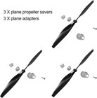 3 Sets F4u Rc Plane Propeller With Savers And Adapters For 2blade 