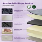 Memory Foam Camping Mattress Pad  Portable Roll Up Sleeping Mat  75 39 4 Inch