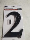  Number For House  Reliabilt 6  Cast Iron Number 2   Black Finish  5144328