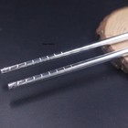 Solid S999 Fine Silver 999 Dragon Phoenix Chopsticks Healthy Dinnerware 8 26in