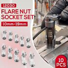 For Lisle 12030 10 Piece 3 8  Drive Metric Flare Nut Socket Set