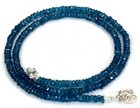 London Blue Topaz Lbt Rondelle 4-5mm Faceted Gemstone Beads 18 inch Necklace