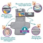 Portable Diaper Changing Pad - Baby Diaper Changer Travel Bag With Wipes Pock   