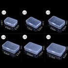 Clear Small Plastic Storage Box Jewelry Beads Organizer Case Container Durable   
