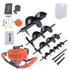 52cc Post Hole Digger Gas Powered Earth Digger Drill Bits For Farm Garden Plant