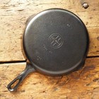 Vintage Griswold Cast Iron Skillet Frying Pan   7 Small Block Logo - Ironspoon