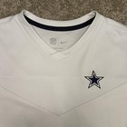 Dallas Cowboys Shirt Mens L White Nfl Football Dri-fit Long Sleeve Nike