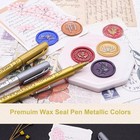 200pc Sealing Wax Beads Set - Red Wax Seals  Octagon Stamp Set With 2 Christm   