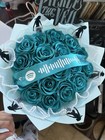 Pierce The Veil Teal blue Artificial Fabric Rose Bouquet