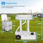 30l Portable Sink 22l Camping Toilet W hand Sprayer For Outdoor Rv Travel Boat