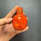 100  Chinese Boutique Pure Hand-made Antique Silk Agate Snuff Bottle