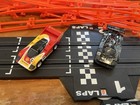 Tomy Afx Ho Slot Car Track set With Super G  Mercedes And Porsche 962c No  17