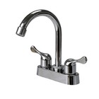 4   Chrome Basin Bathroom Rv Faucet Plastic Mixer Tap Sink Faucet Dual Handles