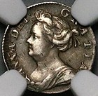 1703 Ngc Xf 40 Anne Penny Great Britain Rare Sterling Silver Coin  25010201c 