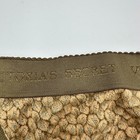 Y2k Victoria s Secret Panty Hi-cut Rio Size L Brown Tan Leaves Cotton Logo Waist