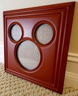 Disney   Classic Wooden Mickey Mouse Walt 3 Picture Photo Frame Brand New        