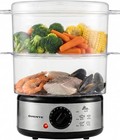2 Tier Electric Food Steamer Stackable Timer Auto Shutoff 400w Healthy Cooking