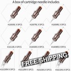 50 Agujas Cartucho Tatuaje Bugpin  10 Mixed Tattoo Cartridge Needles Rl Rs M1 Rm