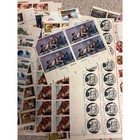 Vtg Lot  Us Postage Stamp Collection Sheets Plate Blocks Bicentennial Heritage