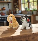 Ceramic Cocker Spaniel Salt And Pepper Shakers  Gift For Her  Gift For Mom  Kitc