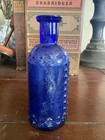 Colbolt Blue Poison Bottle 4 1 2 In Tall  Lip And Base Chip