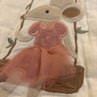 Pottery Barn Kids Garden Mice Quilted Pillow Sham Standard Mini Vivienne  b1