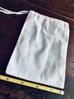 Small Canvas Cloth Drawstring Bag 6x4     Jewelry   Cosmetics  Coins  Guitar Picks