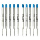 10pcs Parker Quink Ball Refills Blue Ink Fits My Store Ballpoint Pens