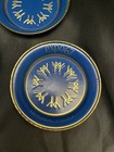 Expo 67 Montreal Blue Enamel Trinket Dishes Set Of 3