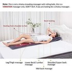New Heated Vibration Massage Mat - Full Body Massage Pad With Memory Foam