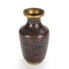 Antique Cloisonne Enameled Cabinet Vase With Flowers 20thc