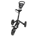 Caddymatic Golf X-lite One-click Folding Pull push Golf Cart Black