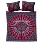 Indian Mandala Quilt Duvet Cover Bedding Set Cotton Double Size Hippie Comforter