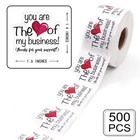 You re The Heart Of My Business Thanks For Your Support Stickers business Ord   