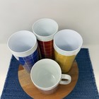 Vintage Thermo Coffee Cup 3 Tall Cups Set Of 4 Camping