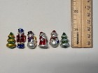 Miniature 1 12 Dollhouse Christmas Set Of 6  Santa Snowmen Nutcracker Xmas Tree